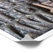 Bronze Plaque Jesus Sagrada Familia Foto Poster (Ecke)