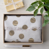 Bronze Polka Dots Rose Gold Sweet 16 Geburtstag Seidenpapier (Geschenk)