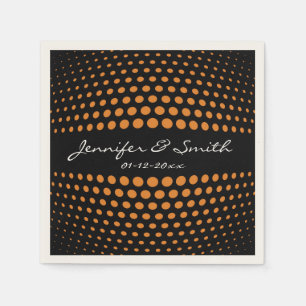 Bronze-Polka-Punktmuster Serviette