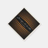 Bronze-Polka-Punktmuster Serviette (Ecke)