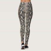 Bronze Python Snakeskin Leggings (Rückseite)