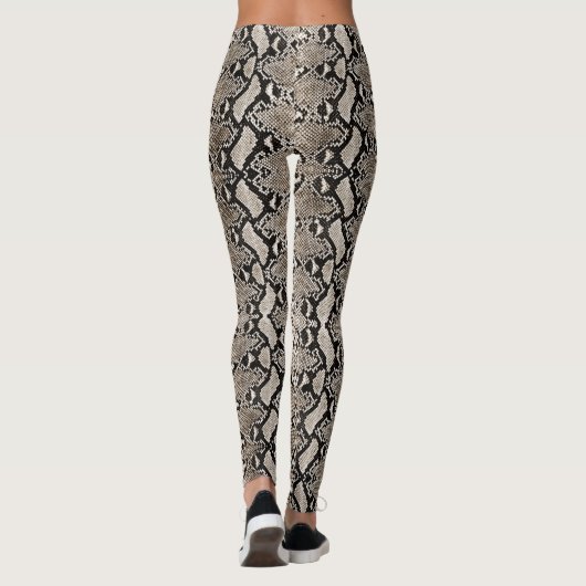 Bronze Python Snakeskin Leggings (Rückseite)