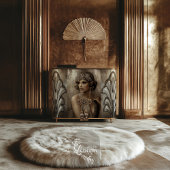 Bronze Roar, Gatsby Flapper Glamour Portrait Seidenpapier