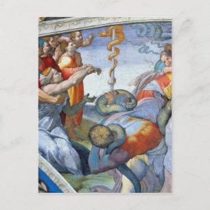 Bronze-Schlange von Michelangelo Unterberger Postkarte