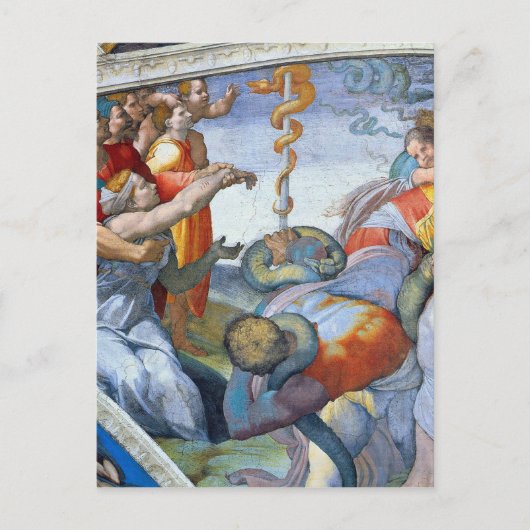 Bronze-Schlange von Michelangelo Unterberger Postkarte (Vorderseite)