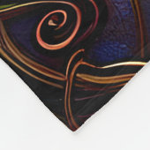 Bronze-Schmetterlinge auf Aqua Blue Fleecedecke (Ecke)