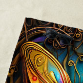 Bronze-Schmetterlinge auf Aqua Blue Strandtuch (Beispiel)