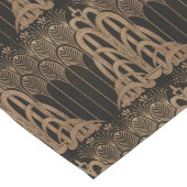 Bronze, Schwarz, Deko, Jugendstil, Blumenmuster Großer Tischläufer (Ecke)