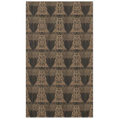 Bronze, Schwarz, Deko, Jugendstil, Blumenmuster Tischdecke (Vorderseite)