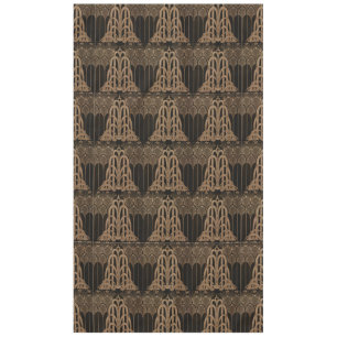 Bronze, Schwarz, Deko, Jugendstil, Blumenmuster Tischdecke