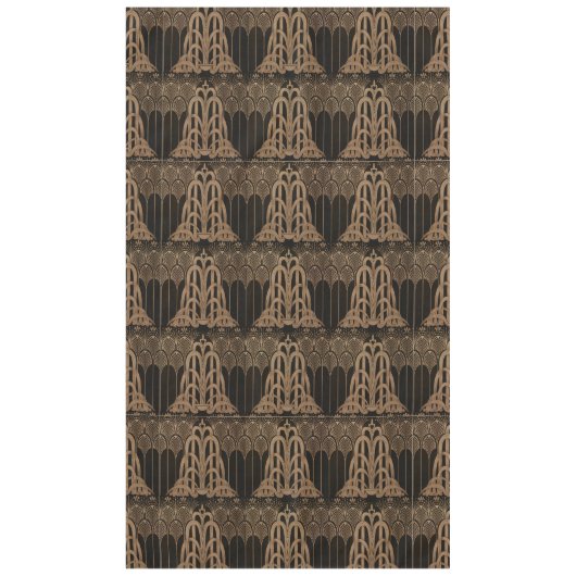 Bronze, Schwarz, Deko, Jugendstil, Blumenmuster Tischdecke (Vorderseite)