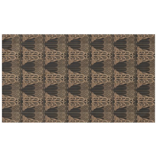 Bronze, Schwarz, Deko, Jugendstil, Blumenmuster Tischdecke (Vorderseite (Horizontal))