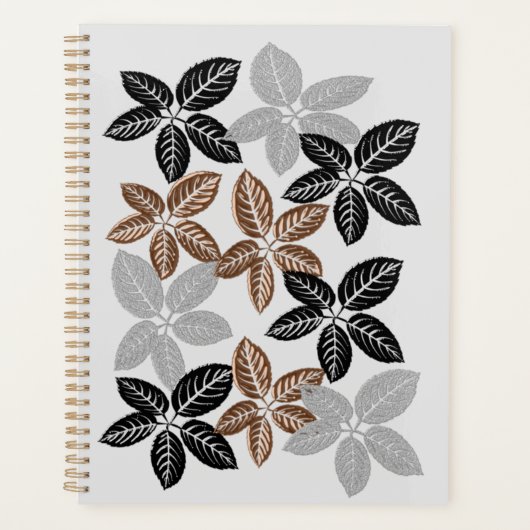 Bronze-, Schwarz- und Grau-Blatt-Planer Planer (Vorderseite)