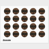 Bronze Scroll Leaf Gold Save the Date Sticker (Blatt)