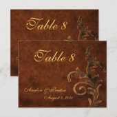 Bronze Scroll Leaf Jeder Anlass Postkarte (Vorne/Hinten)