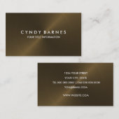 Bronze Sheen Business Card Visitenkarte (Vorne/Hinten)