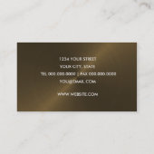 Bronze Sheen Business Card Visitenkarte (Rückseite)