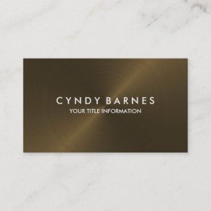 Bronze Sheen Business Card Visitenkarte