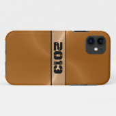 Bronze Shiny Stainless Steel Metal Case-Mate iPhone Hülle (Rückseite (Horizontal))