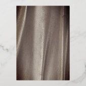 Bronze Silver & Black abstrakt Folieneinladung (Rückseite)