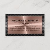 Bronze Stainless Elegante Moderne Grenzen #2 Visitenkarte (Rückseite)