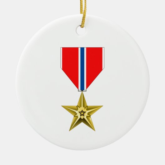 BRONZE STAR MEDAL KERAMIK ORNAMENT (Vorne)