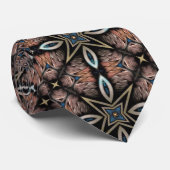 Bronze Star Muster Krawatte (Gerollt)