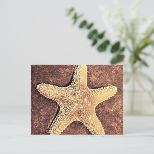 Bronze Starfish Postkarte (Stehend Vorderseite)