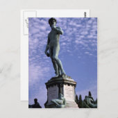 Bronze-Statue, David von Michelangelo, Florenz, It Postkarte (Vorne/Hinten)
