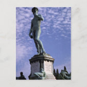 Bronze-Statue, David von Michelangelo, Florenz, It Postkarte (Vorderseite)