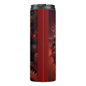 Bronze Steampunk Mandelbrot Fractal Thermosbecher (Rückseite)