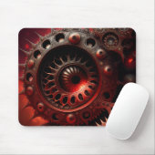 Bronze-Steampunk-Mandelbrot-Fraktal Mousepad (Mit Mouse)