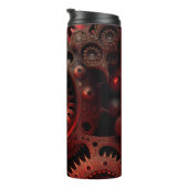 Bronze-Steampunk-Mandelbrot-Fraktal Thermosbecher (Nach rechts gedreht)