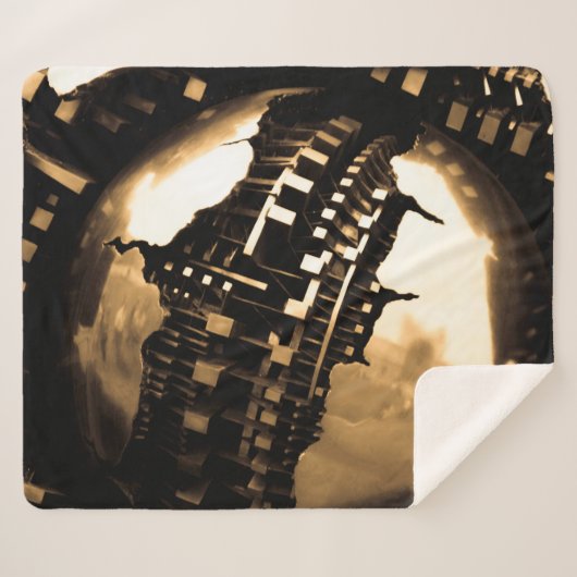 Bronze-Steampunk-Skulptur Sherpadecke (Vorderseite (Horizontal))