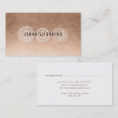 Bronze-Tanning-Salon Terminkarte (Vorne/Hinten)