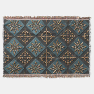 Bronze Textur mit Schnitzmuster. Decke