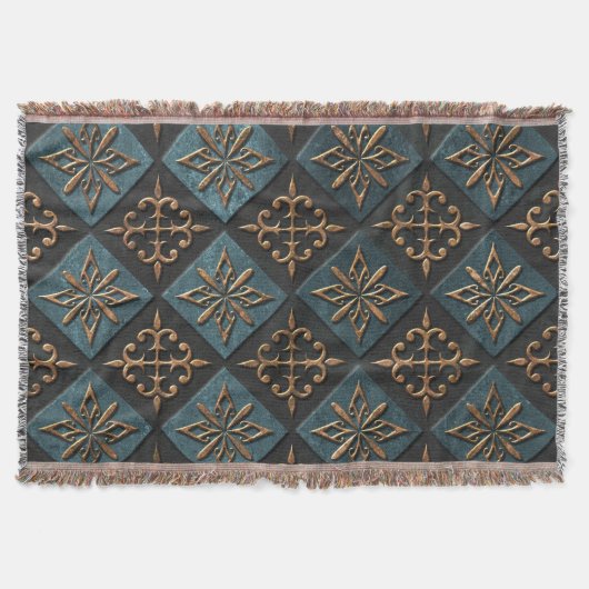 Bronze Textur mit Schnitzmuster. Decke (Vorderseite)