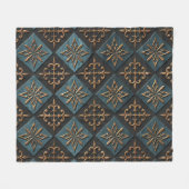Bronze Textur mit Schnitzmuster. Fleecedecke (Vorderseite (Horizontal))