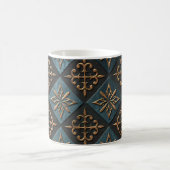 Bronze Textur mit Schnitzmuster. Kaffeetasse (Mittel)