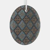 Bronze Textur mit Schnitzmuster. Ornament Aus Glas (Vorderseite Rechts)