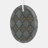 Bronze Textur mit Schnitzmuster. Ornament Aus Glas (Vorderseite links)