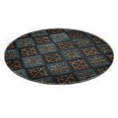 Bronze Textur mit Schnitzmuster. Schneidebrett (Ecke)