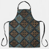 Bronze Textur mit Schnitzmuster. Schürze (Vorderseite)
