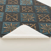 Bronze Textur mit Schnitzmuster. Sherpadecke (3/4)