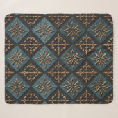 Bronze Textur mit Schnitzmuster. Sherpadecke (Vorderseite (Horizontal))