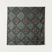 Bronze Textur mit Schnitzmuster. Wandteppich (Vorderseite)