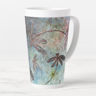 Bronze tipped Dragonflies Starry Sky Milchtasse