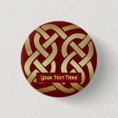 Bronze Tone Celtic Knot Button (Vorderseite)