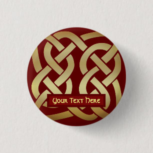Bronze Tone Celtic Knot Button