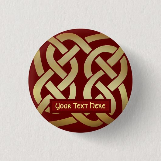 Bronze Tone Celtic Knot Button (Vorderseite)